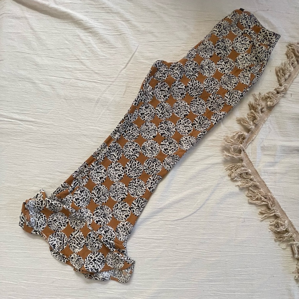 Topshop cropped printed pants